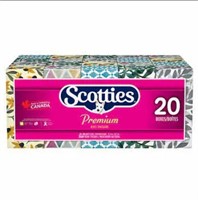 20-Pk Scotties Premium Facial Tissue, Soft &