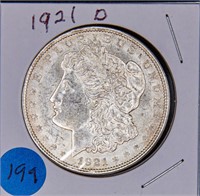 1921 Morgan Silver Dollar - 2 Coins