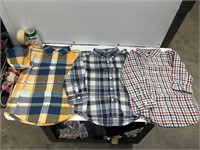 Size 3-4 XS kids Gymboree collard flannel shirts
