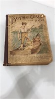 Antique book-Our Boys & Girls for 1890