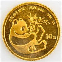 Coin 1984 China 1/10th Gold Proof Panda