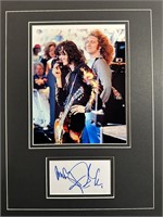 Jimmy Page And Robert Plant Custom Matted Autograp