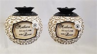 NEW Mother 3-In Round Candle Holder - 2pk W13D