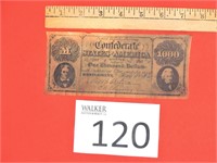 Confederate $1000 Bill