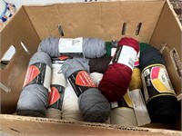 Box Lot of Yarn