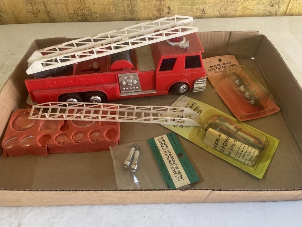 RadioShack fire truck,  electrical parts
