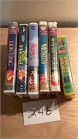 VHS Tapes: Disney’s Lion King, The Fox & the