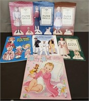 Lot of Paper Doll Sets. American Girl, Clark