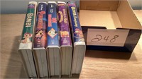 Disney VHS Tapes: Pinocchio, 101 Dalmatians, Sing