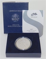 2007 West Point Burnished Silver Eagle