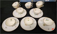 Anqitue german teacups and saucers