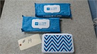 2 NEW PACKAGES OF CLEANSING CLOTHS FLUSHABLE