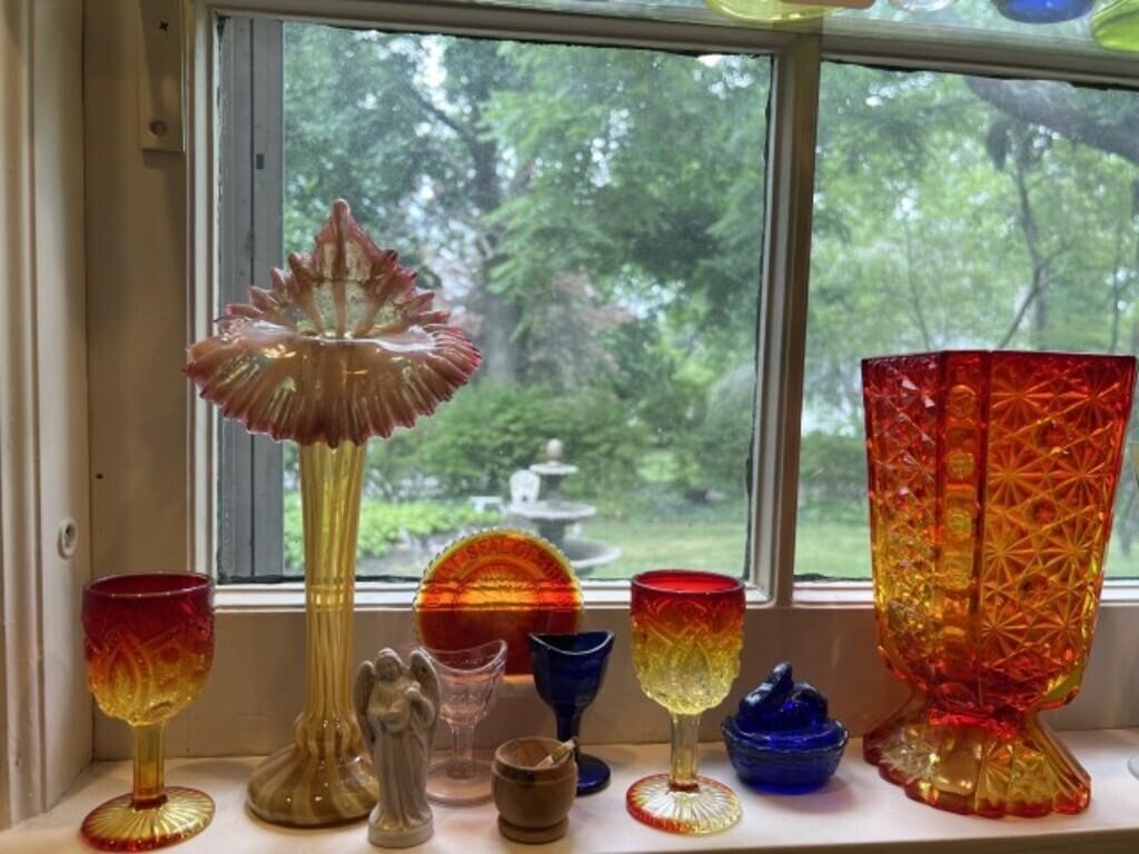 Vintage Colored AmberIna Glass & Related