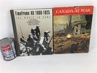 2 livres sur la guerre dont "Canada at war"