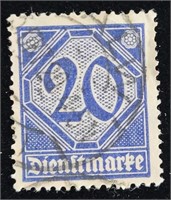 1920 German Dienstmark