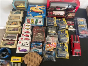 Assorted die-cast cars
