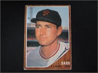 1962 TOPPS #322 AL DARK MANAGER GIANTS