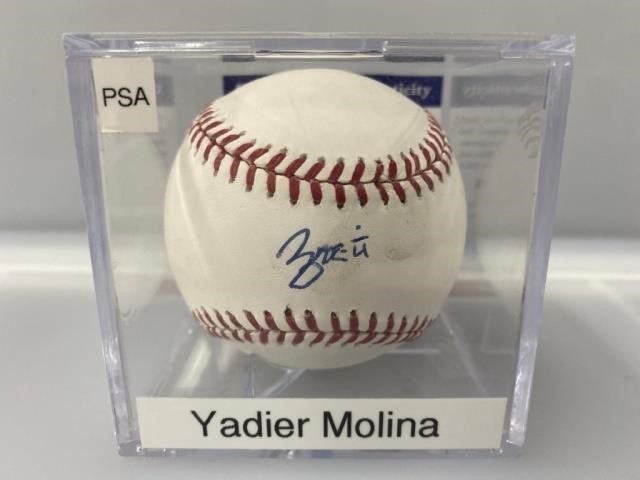 Yadier Molina Signed Baseball W/ PSA/DNA Cert