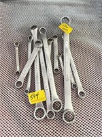 12 CRAFTSMAN BOX END WRENCHES