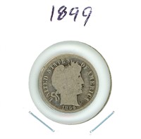1899 Barber Silver Dime
