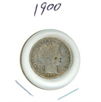 1900 Barber Silver Dime