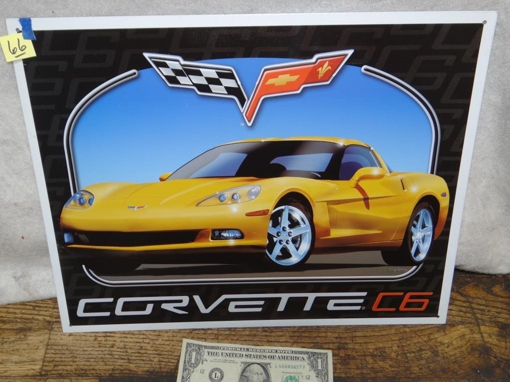 Corvette C6 Metal Sign