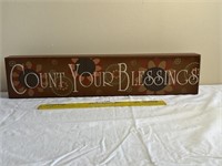 Large Count Your Blessings Sign