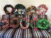 Huge Lot of Decorative Wreaths