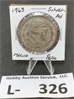 Silver Mexico Peso 1963