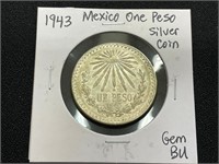 1943 Mexico Silver Peso