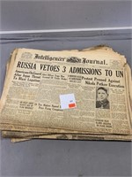 (8) Post WWII 1947 Newspapers