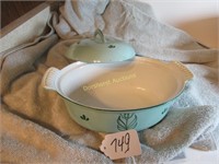 HOLLAND ENAMELED POT WITH LID
