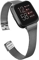 Slim Metal Bands Compatible with Fitbit Versa 2 /
