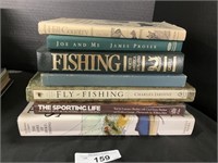 7 Hardcover Fishing Books.