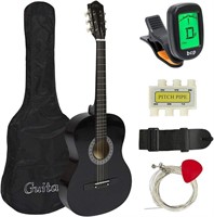 Meda| 38in Beginner Acoustic Guitar Starter w Case