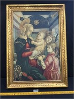 Framed Religious Print (Boticelli)