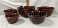 Mar-Crest Oven Proof Stoneware Nesting Bowls