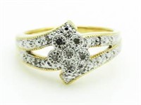 Beautiful Diamond Flower Ring
