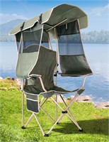 Docusvect Folding Camping Chair with Shade Canopy
