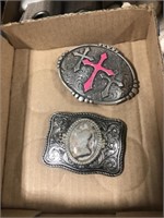 PAIR OF BELT BUCKLES