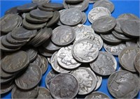 (100) Buffalo Nickels- Avg. Circ. Various Dates