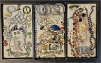 Matisse; Renoir & Other Costume Jewelry 3 Trays