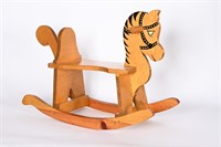 Vintage Wooden Hand Crafted Rocking Horse