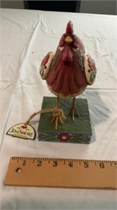 Chicken figurine 
Jim shore
