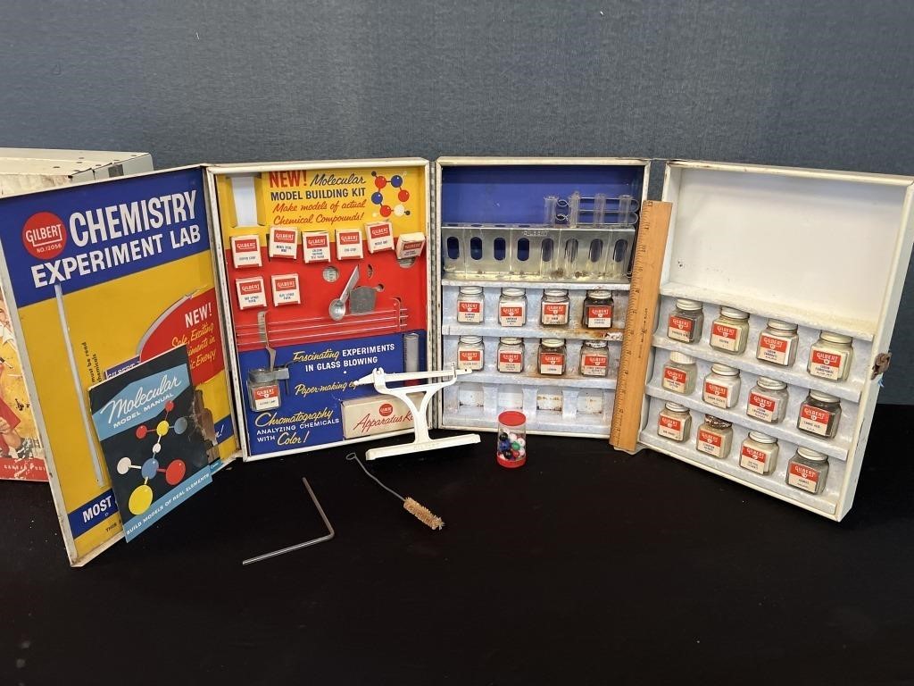 Vintage 1952 Childs Gilbert Chemistry Set