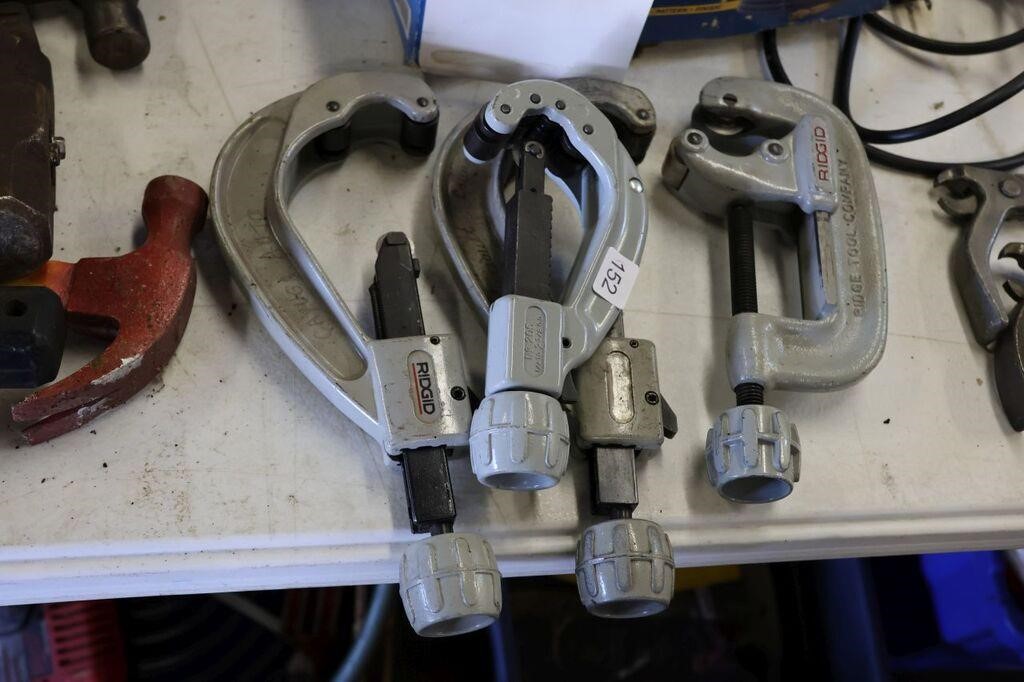 4 RIDGID PIPE CUTTERS