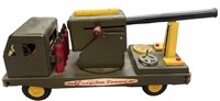 Vintage Tin Litho Toy Cragstan Cannon