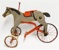 Child's Wooden Riding Horse