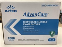 10 Bxs x 100 AdvanceCare Nitrile Gloves Size S