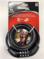 New Master Lock 6ft Combo Cable Lock